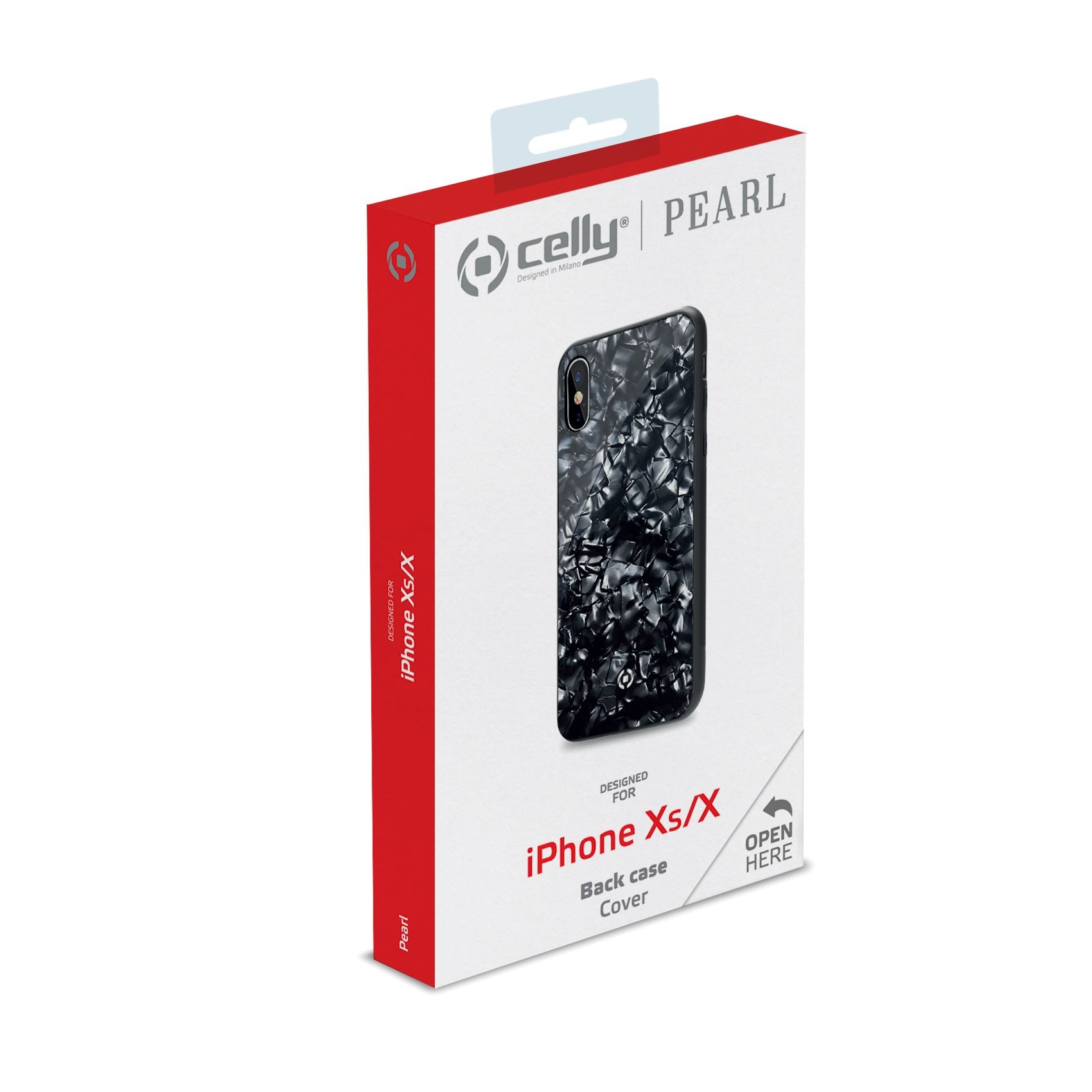 Celly PEARL IPHONE XS/X case BLACK