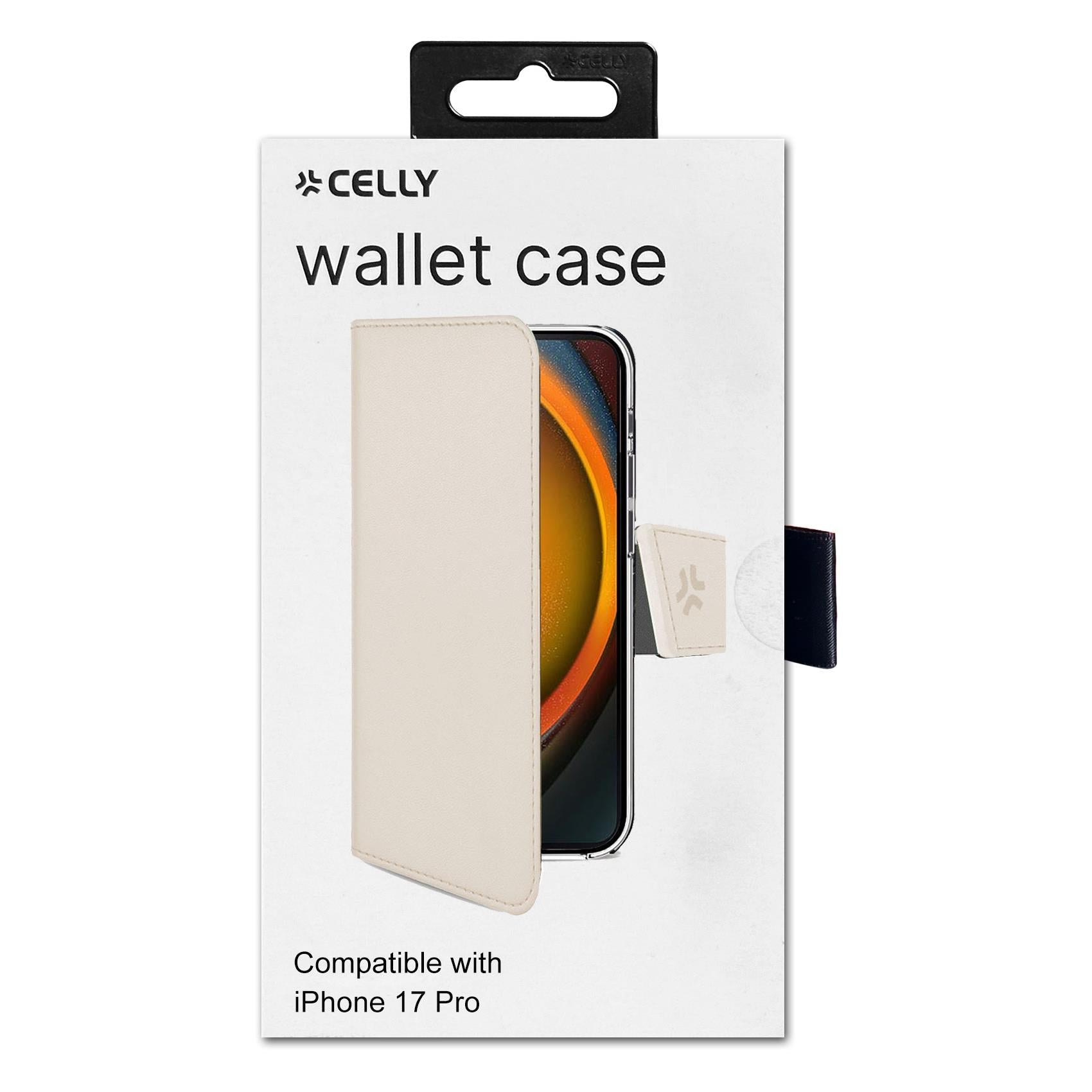 Celly WALLY Case iPhone 17 Pro Sand