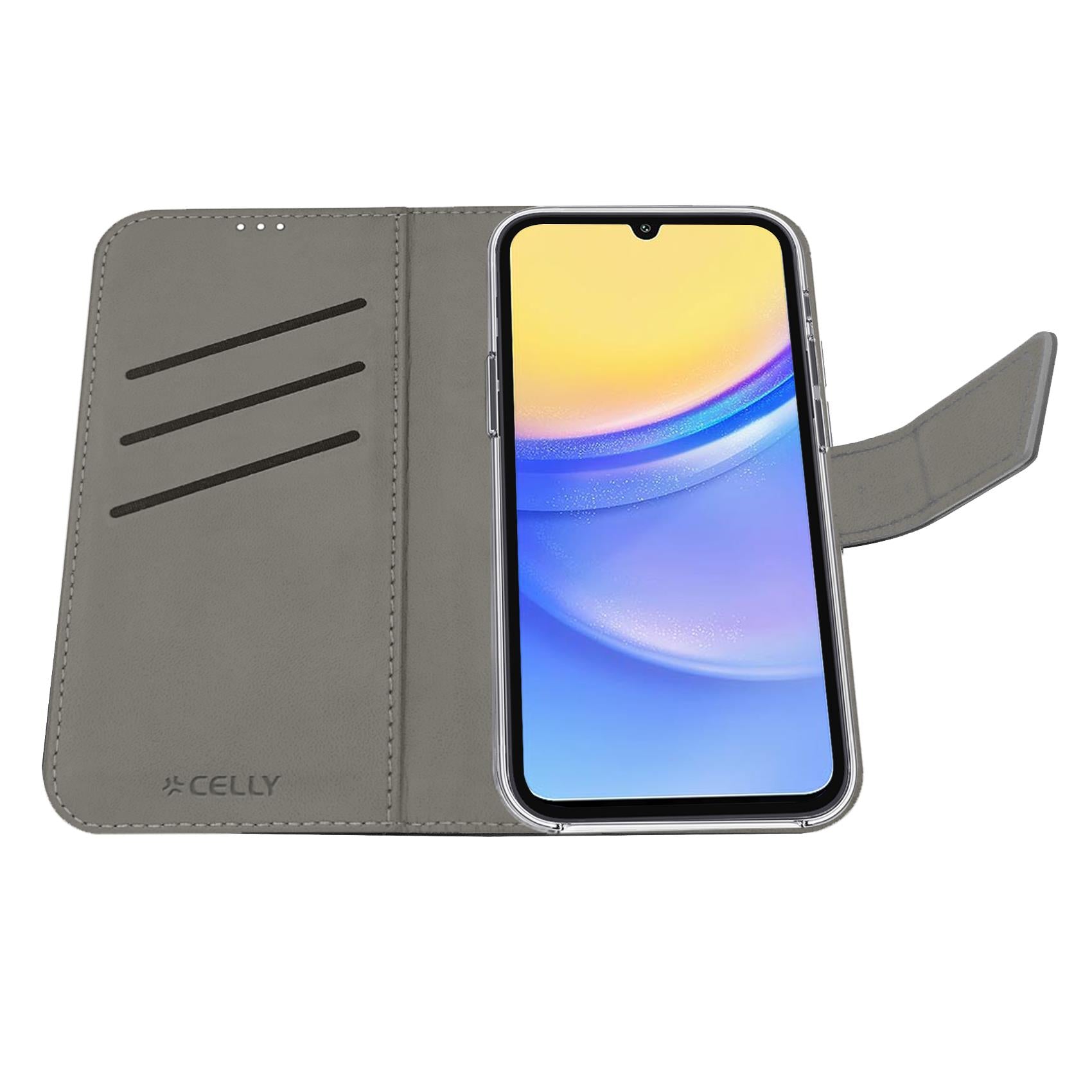 Celly Wally BookCase Samsung Galaxy A35 5G Black