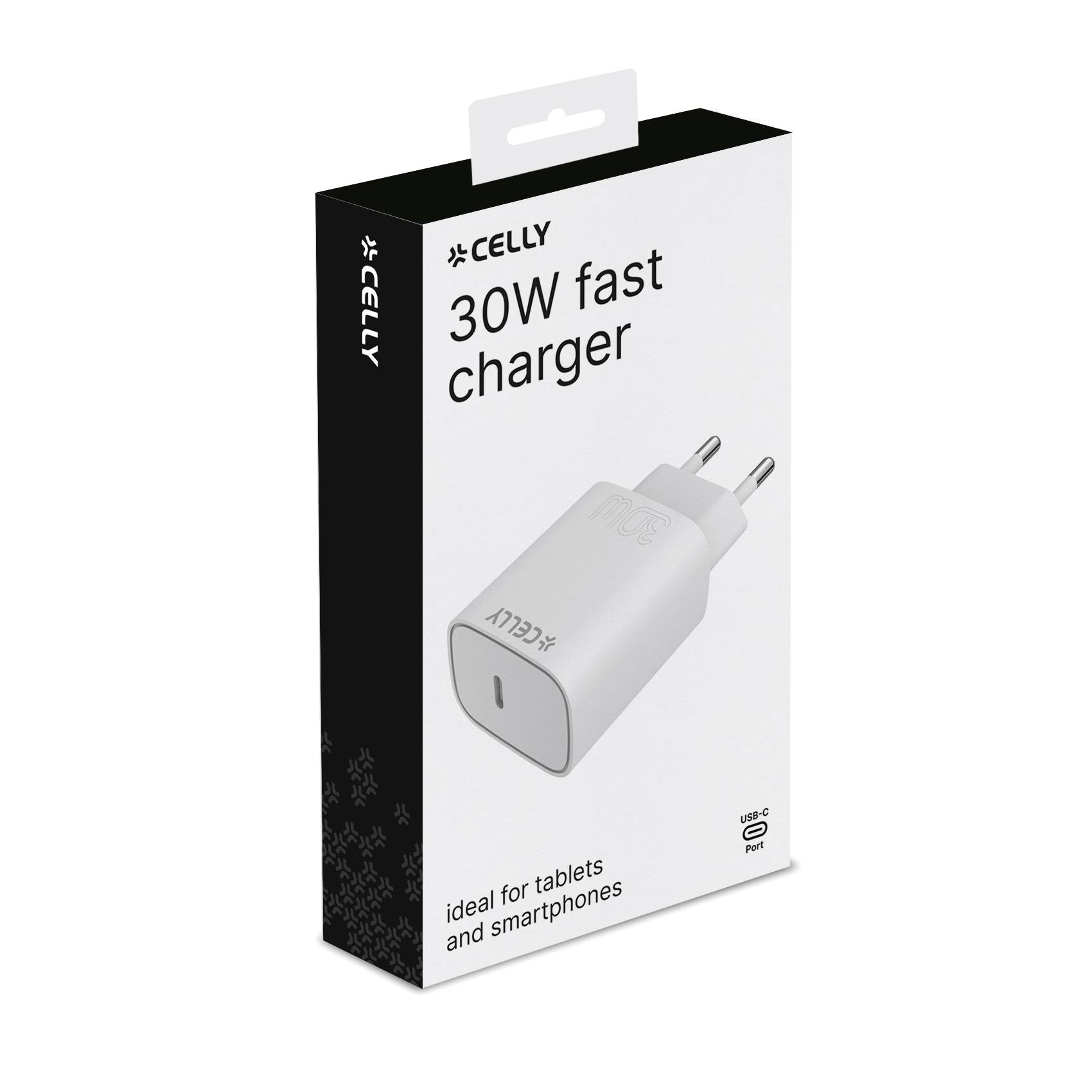 Celly TC1USBC30WEVO - USB-C Wall Charger 30W EVO