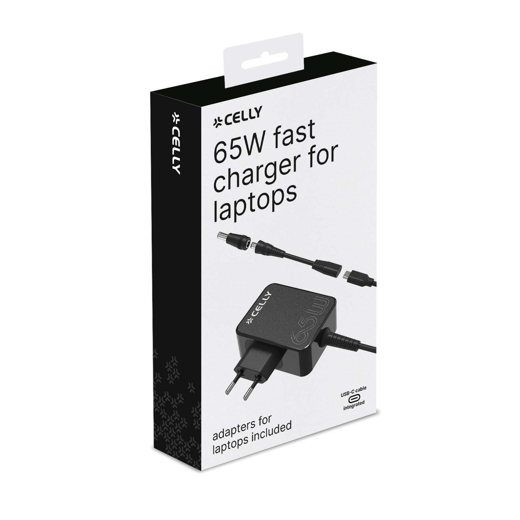 Celly TCTIPS65W - USB-C Wall Charger for Laptops [PRO POWER]