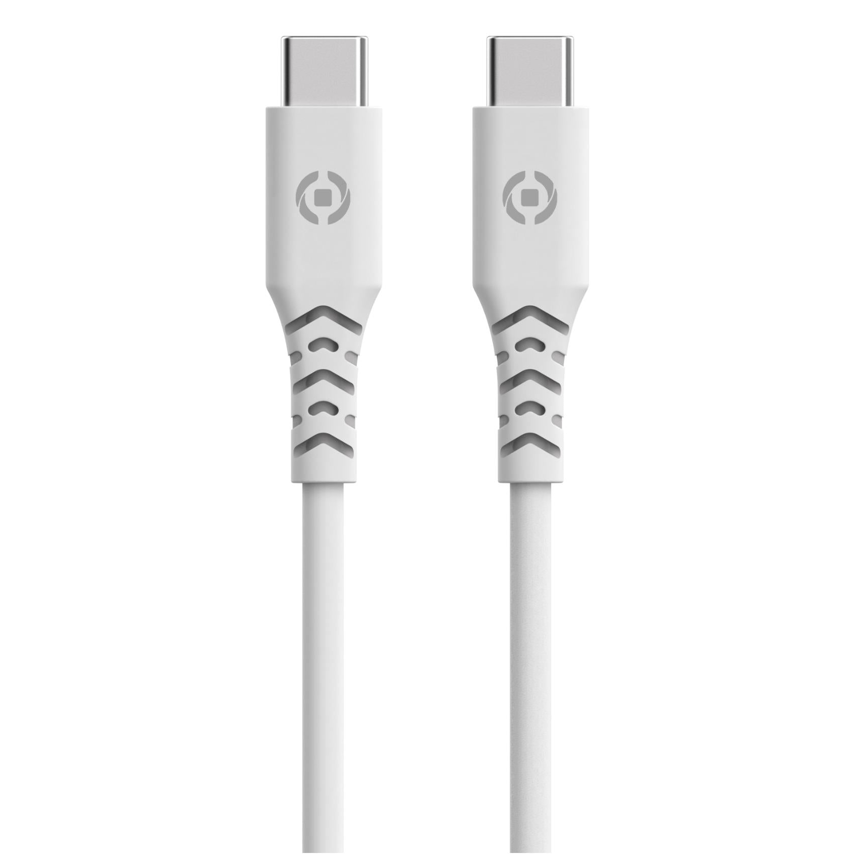 Celly Grsusbcusbcwh-USB-C zu USB-C-Kabel mit 100% recyceltem Kunststoff 1,5m