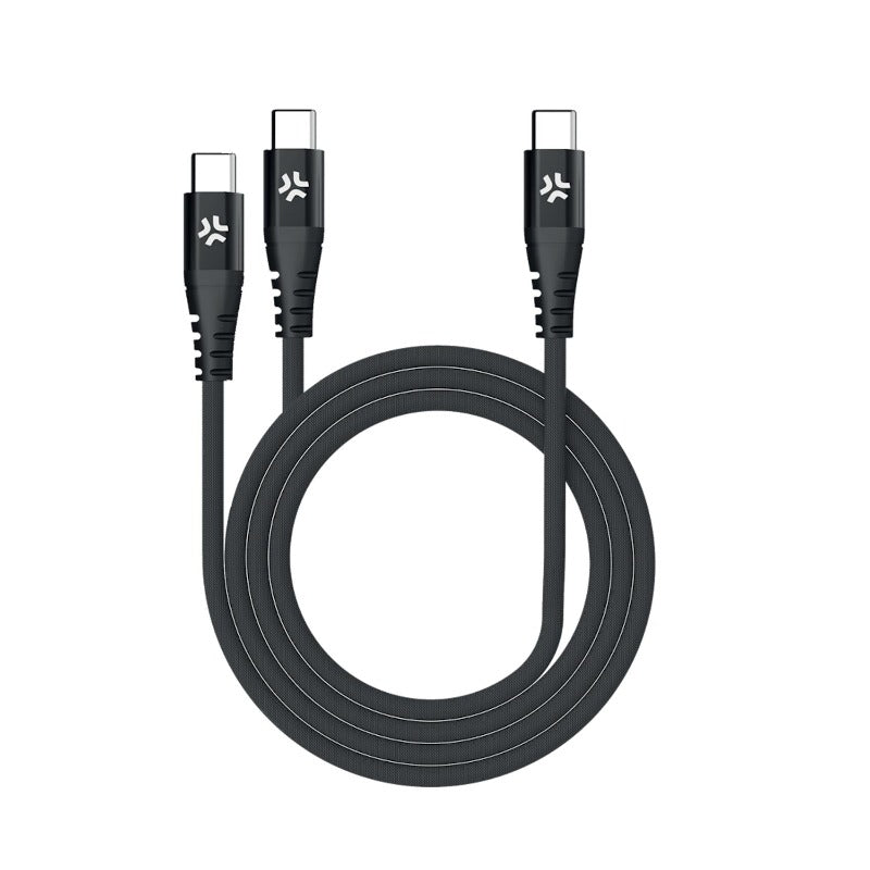 Celly USBC2USBC-USB-C bis 2 USB-C-Kabel 100W