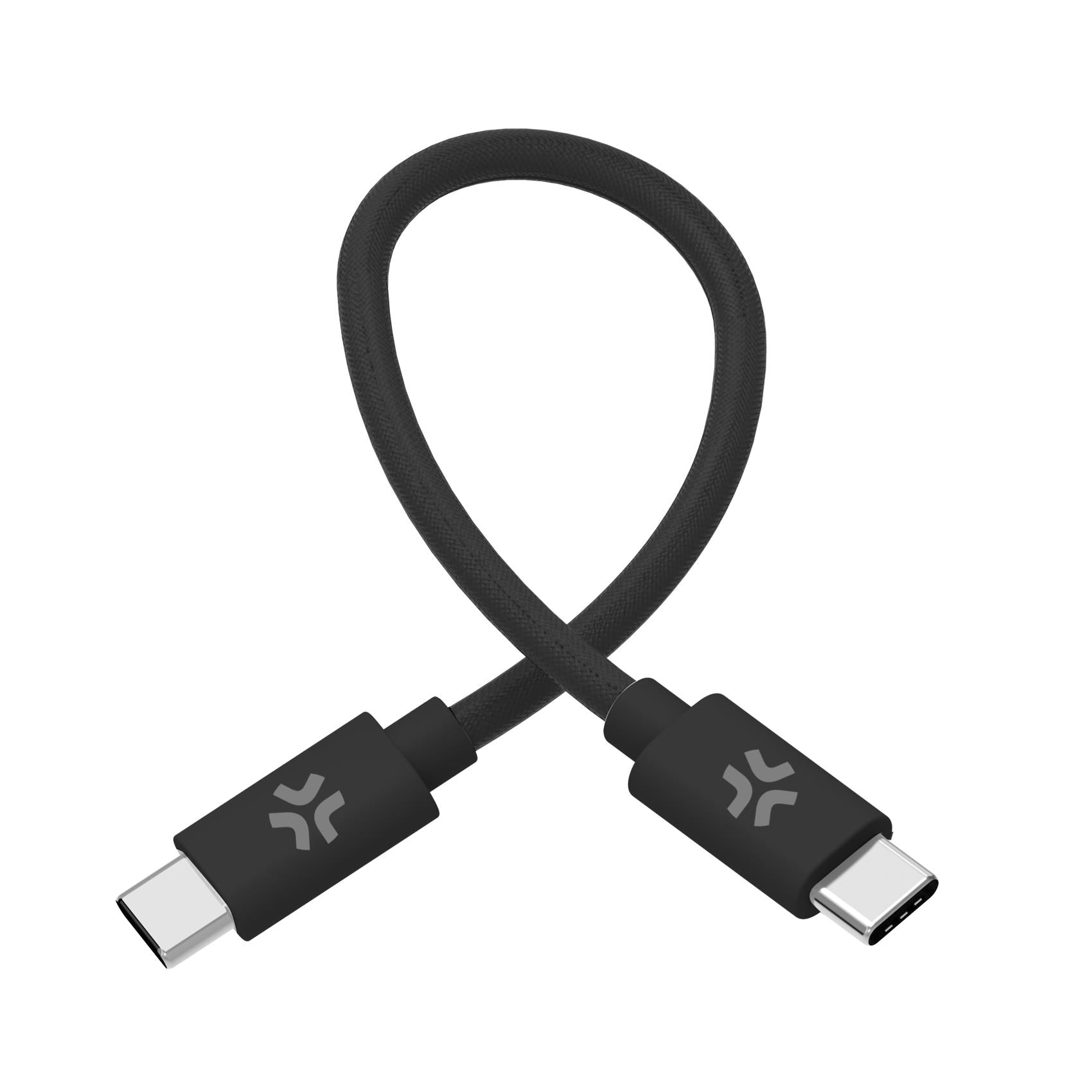 Celly USBCUSBCCOT30 - USB-C to USB-C Cotton Braided Cable 30cm