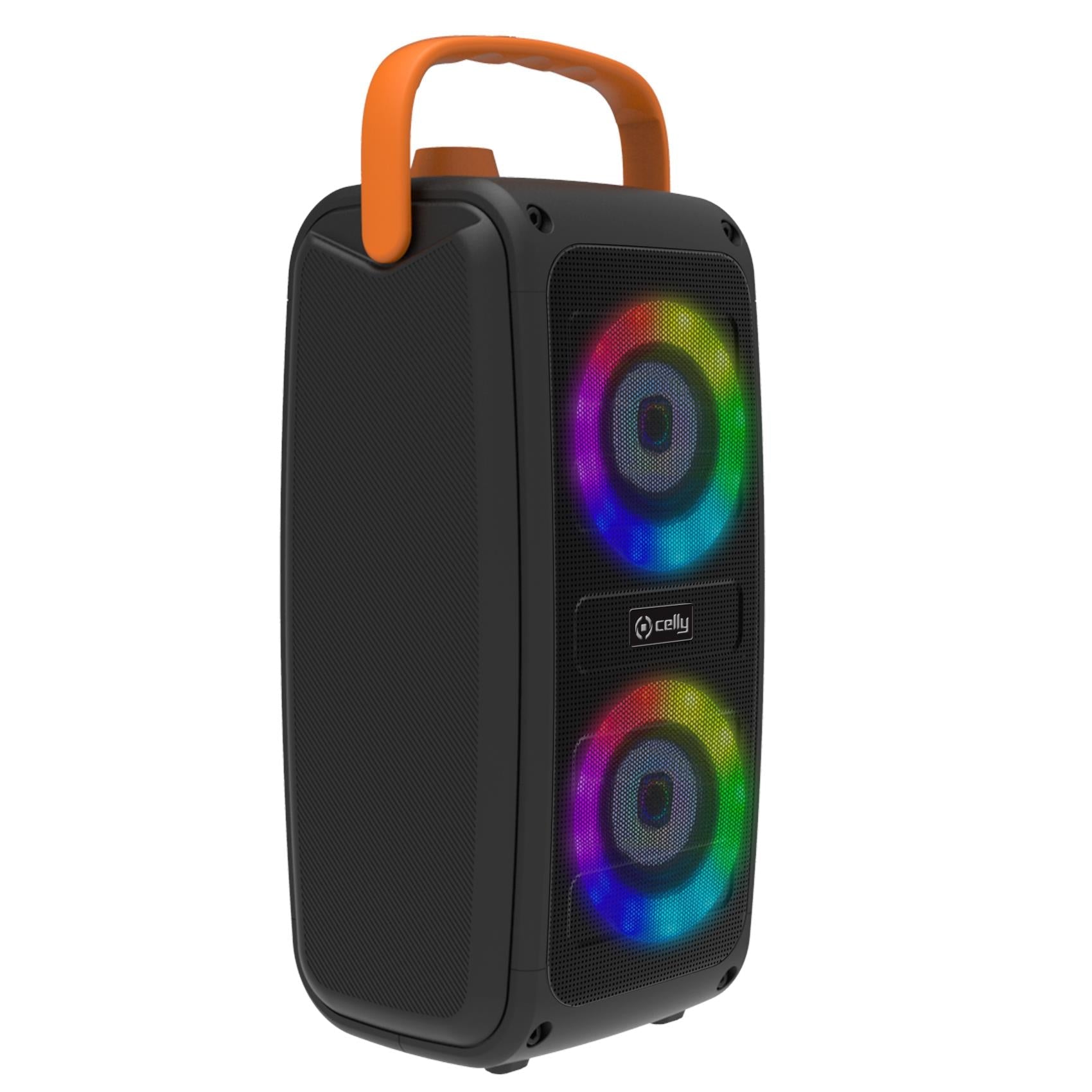 Celly KidsPartyrgb - Draadloze luidspreker RGB -lichten en microfoon 10W