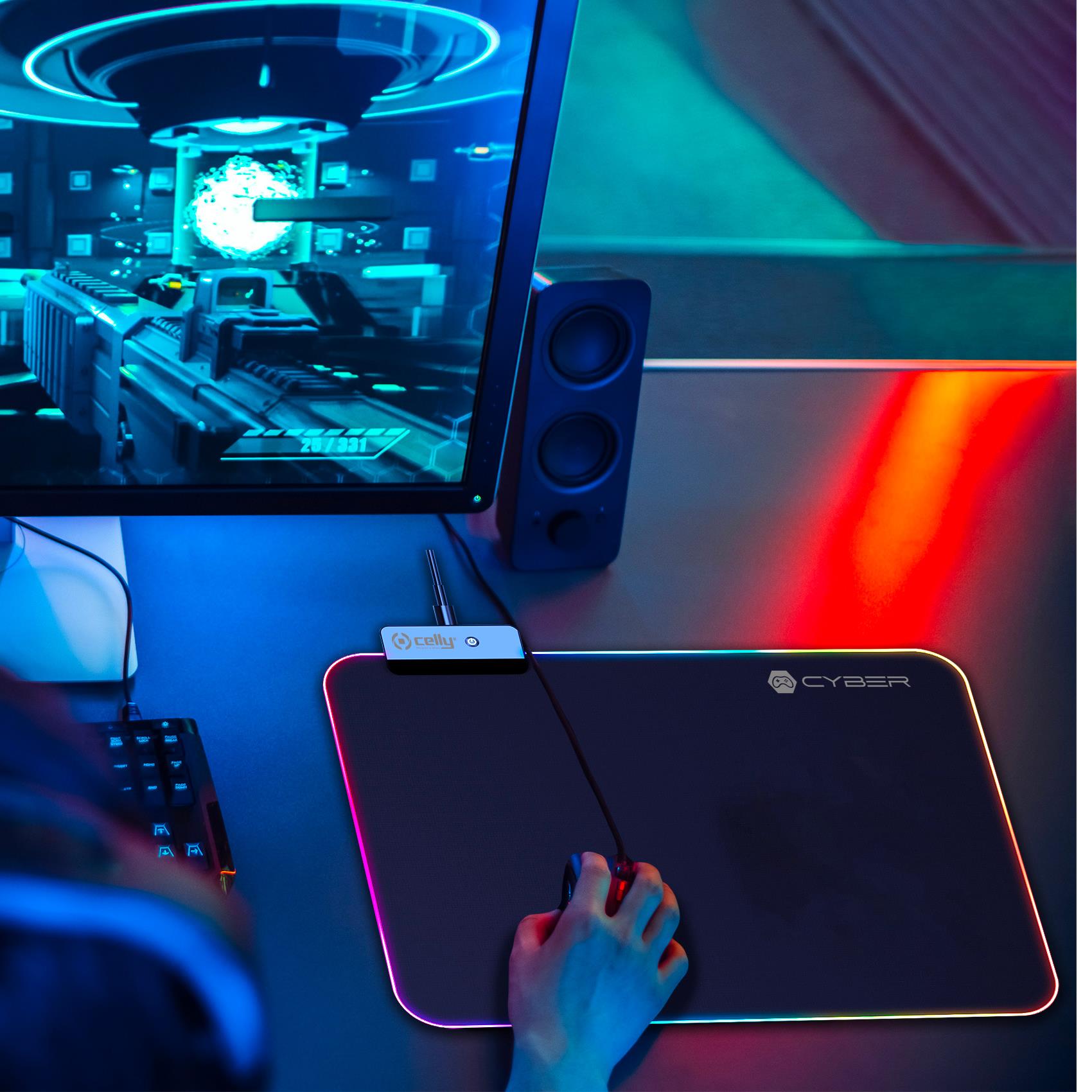 Celly CYBERPAD - RGB Gaming Mouse Pad