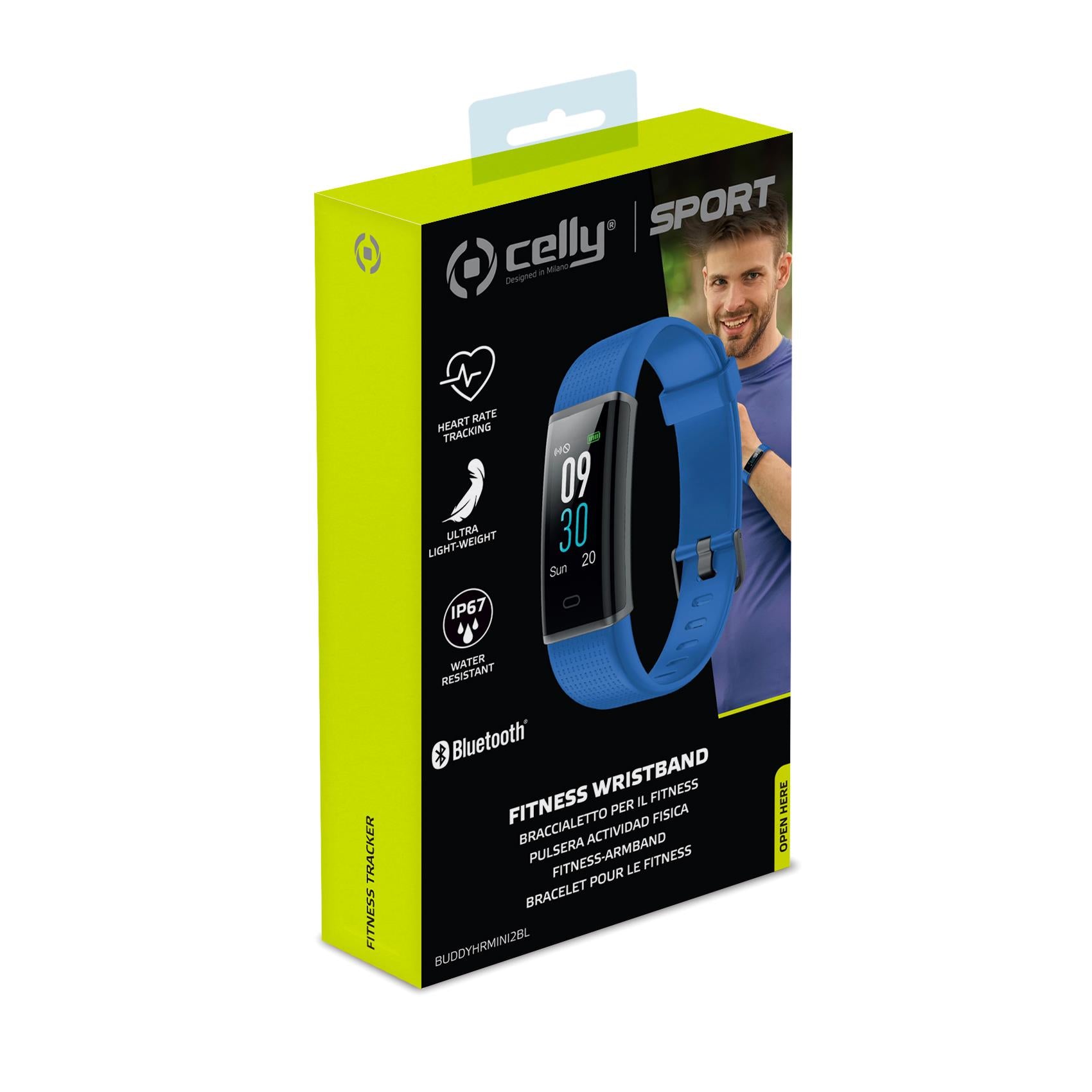 Celly FITNESS TRACKER BUDDY HR MINI2 Blue