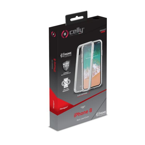 Celly HEXAGON IPHONE XS/X WHITE