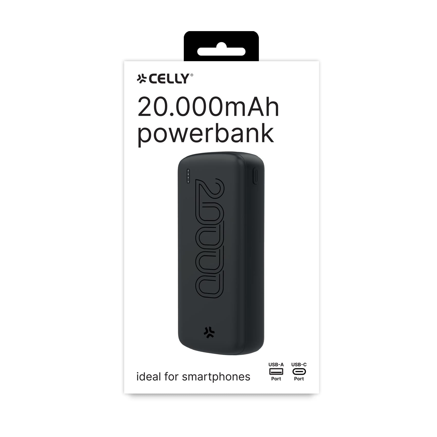 Celly PBE20000EVO - Power Bank 20.000mAh