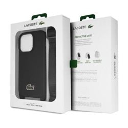 Lacoste LCHCP15XSPVCK iPhone 15 Pro Max Black hardcase Iconic Petit Pique Crossbody