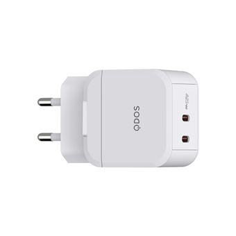 QDOS PowerCube Dubbele USB Type-C Charger 45W Wit