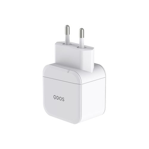 QDOS PowerCube Dubbele USB Type-C Charger 45W Wit 