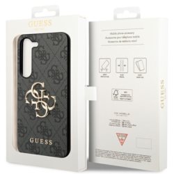 Guess GUHCS23S4GMGGR Galaxy S23 S911 grey hardcase 4G Big Metal Logo