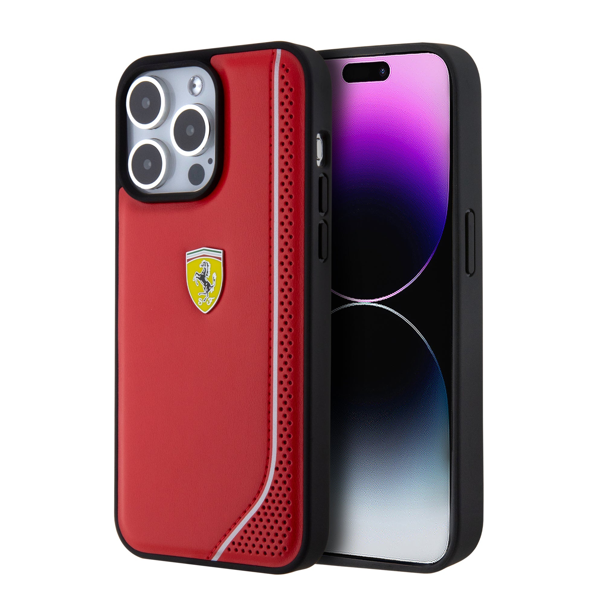 FERRARI HC PU REFLECTIVE RED iPhone 15 PRO MAX