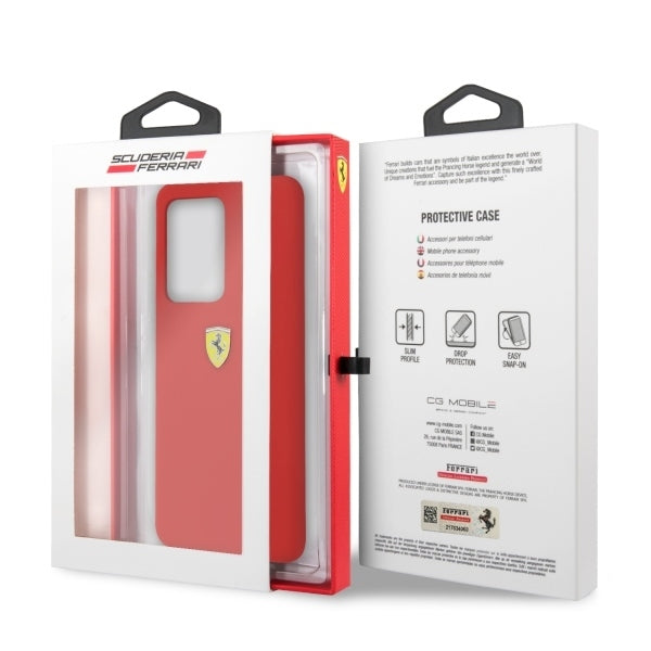 Ferrari Hardcase FESSIHCS69RE S20 Ultra G988 red Silicone