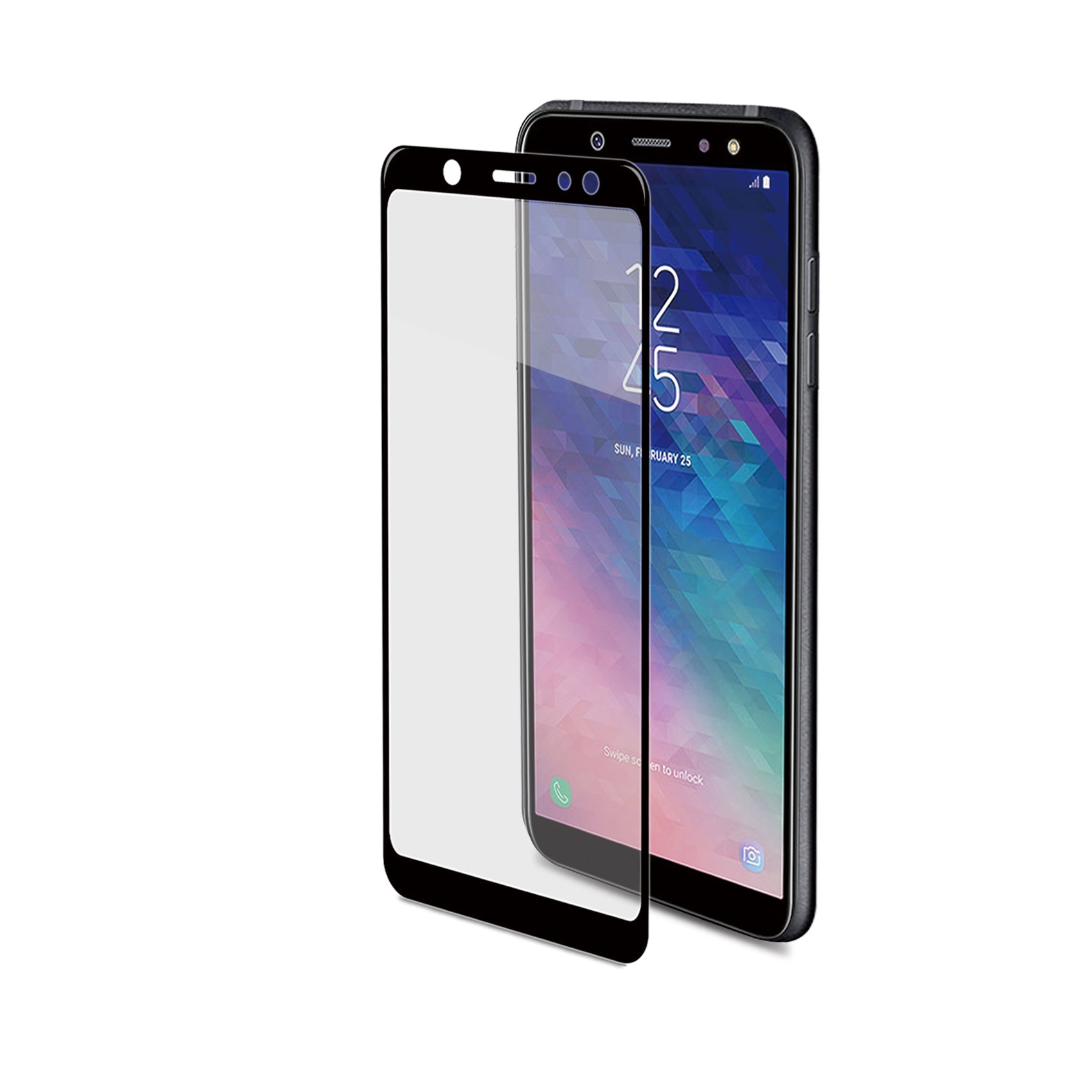 FULL GLASS GALAXY A6+ 2018 BLACK