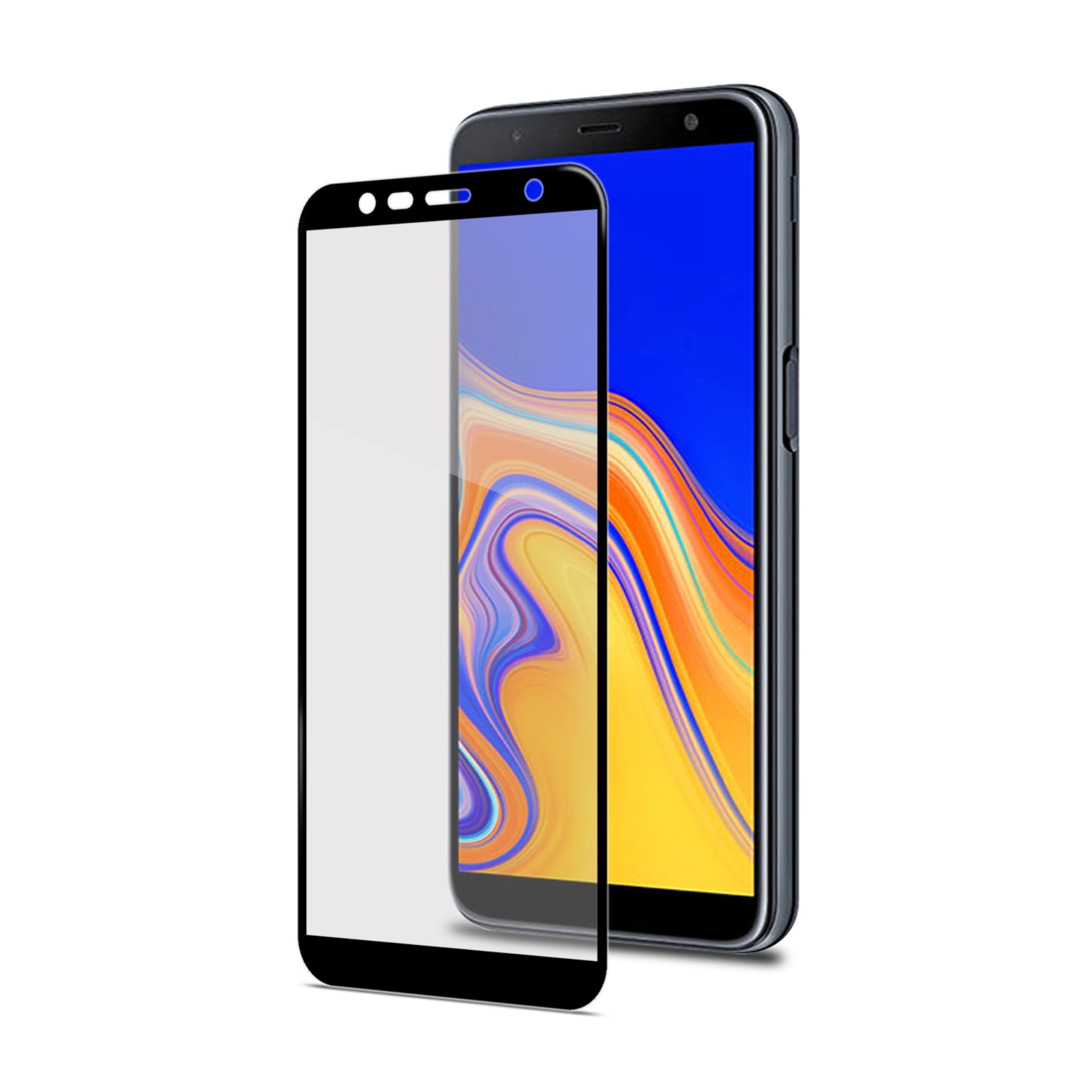 FULL GLASS GALAXY J6+ BLACK