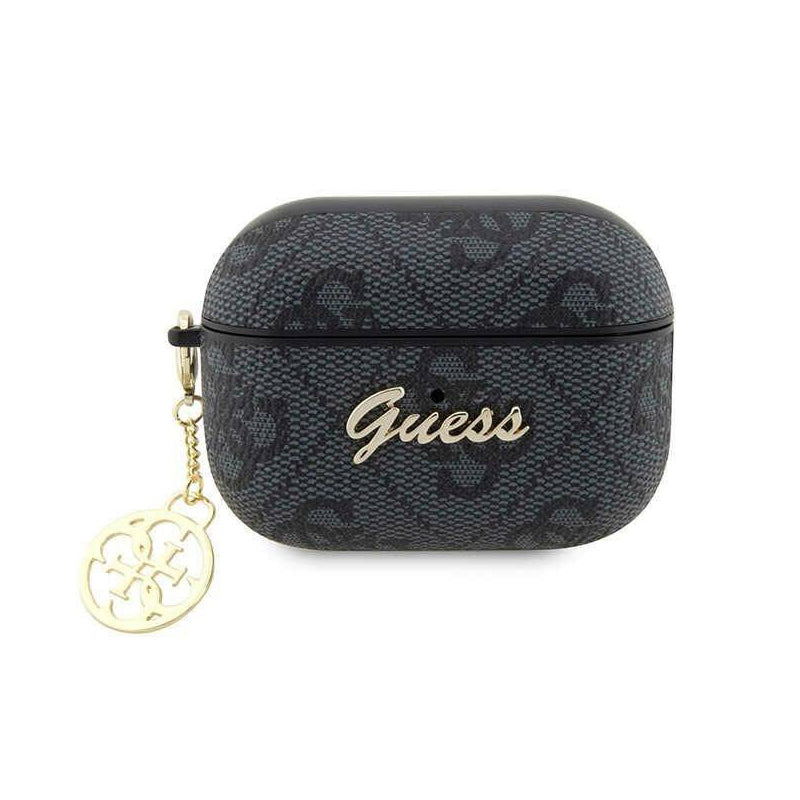 GUESS AIRPODS 3 PU 4G W/4G CHARM BLACK