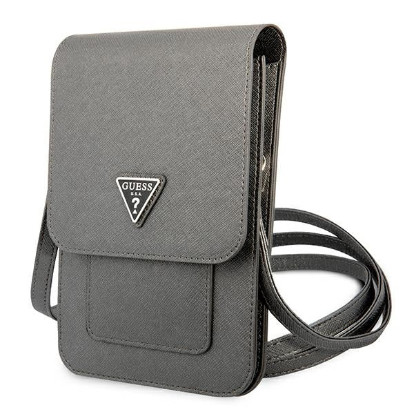 Guess Bag GUWBSATMGR Grey Saffiano Triangle