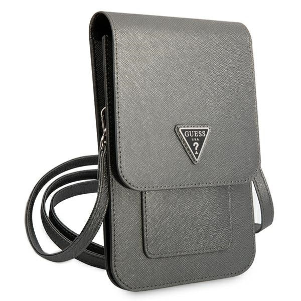 Guess Bag GUWBSATMGR Grey Saffiano Triangle