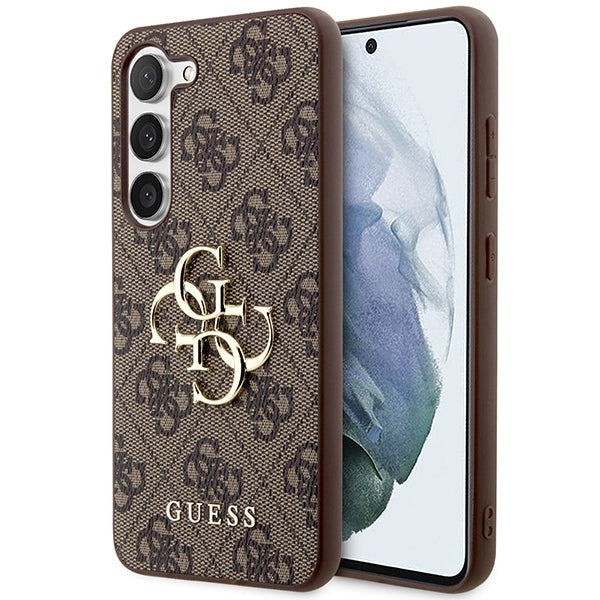 Guess GUHCS23S4GMGBR Galaxy S23 S911 brown hardcase 4G Big Metal Logo