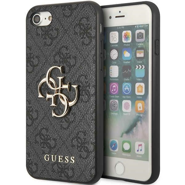 Guess GUHCI84GMGGR iPhone 7/8/SE 2020/SE 2022 Grey Hardcase 4G Big Metal Logo