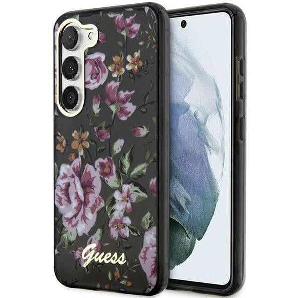 Guess GUHCS23MHCFWSK Galaxy S23+ S916 Hardcase Flower Collection