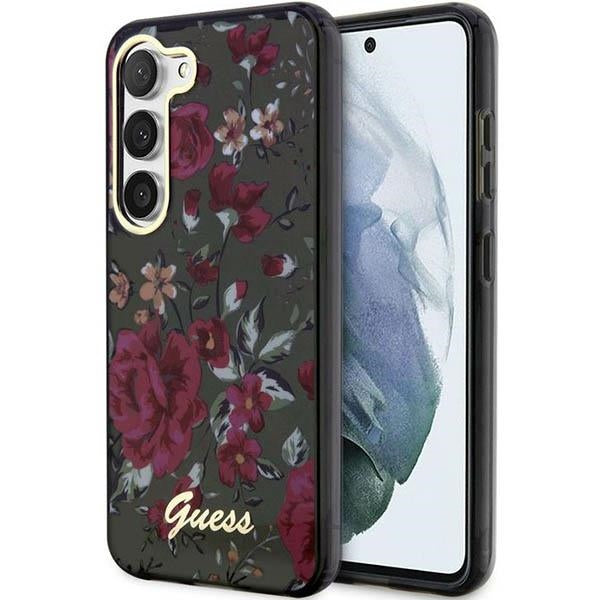 Guess GUHCS23SHCFWSA Galaxy S23 S911 khaki hardcase Flower Collection