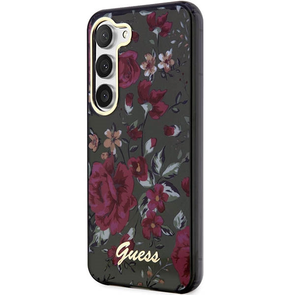 Guess GUHCS23SHCFWSA Galaxy S23 S911 khaki hardcase Flower Collection