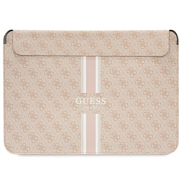 Guess Sleeve GUCS14P4RPSP for MacBook  13/14" Pink 4G Printed Stripes Pink