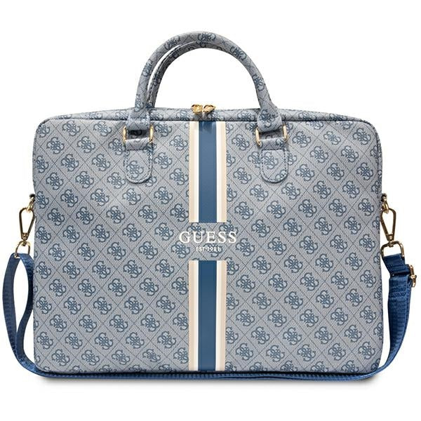 GUESS Comp. Bag 4G Stripes Blau 16