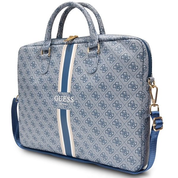 GUESS Comp. Bag 4G Stripes Blau 16