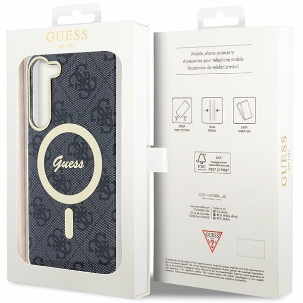 Guess GUHMS23MH4STK Galaxy S23+ S916 Black hardcase 4G MagSafe