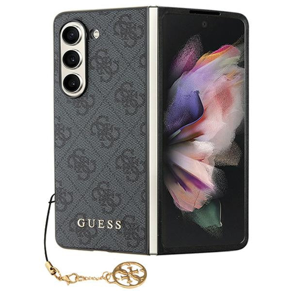 Guess GUHCZFD5GF4GGR F946 Z Fold5 grey hardcase 4G Charms Collection