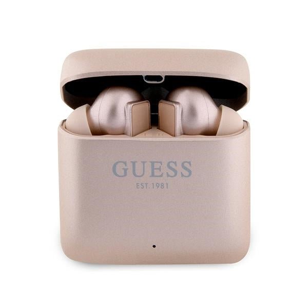 Guess earphones Bluetooth GUTWSSU20ALEGP TWS + pink gold docking station/rose gold Printed Logo