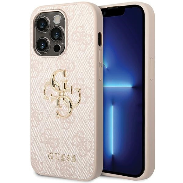 Guess GUHCP15X4GMGPI iPhone 15 Pro Max Pink hardcase 4G Big Metal Logo