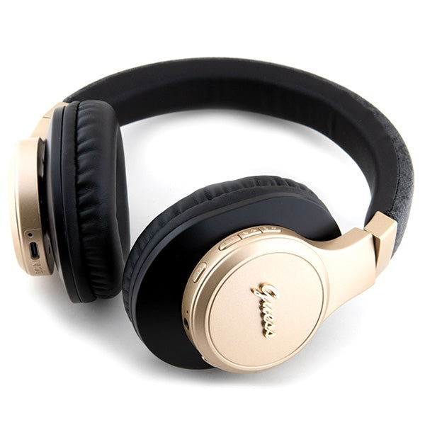 Guess on-ear headphones Bluetooth GUBH604GEMK black 4G Script