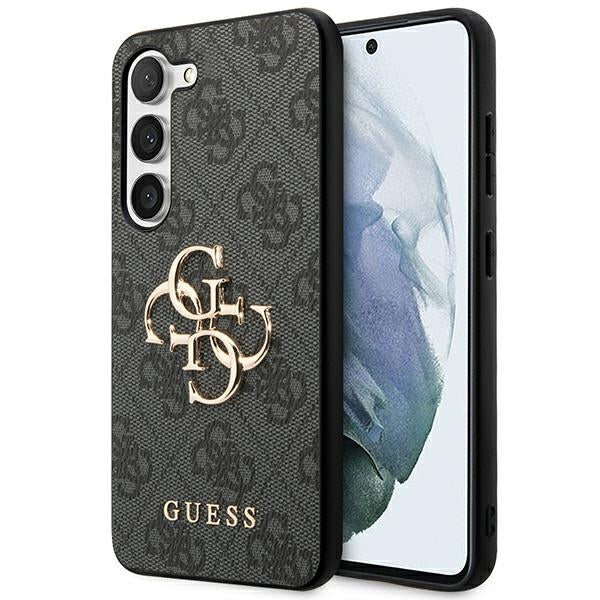 Guess GUHCS23FE4GMGGR S23 FE S711 grey hardcase 4G Big Metal Logo