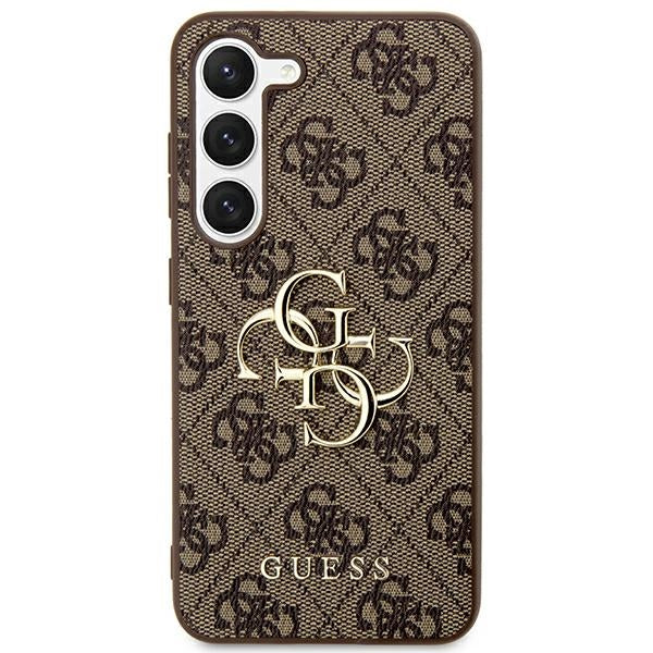 Guess GUHCS24M4GMGBR S24+ S926 Brown hardcase 4G Big Metal Logo