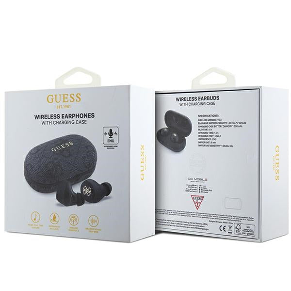 Guess Bluetooth GUTWSP4EGK TWS + docking station ENC black 4G Metal