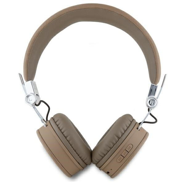 Guess Bluetooth GUBH70PGTSPSW on-ear headphones brown Grained Classic Round Shape