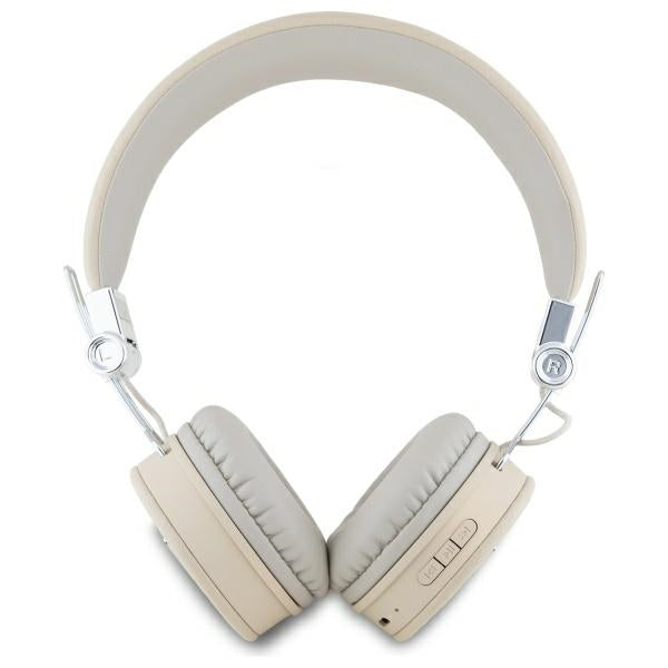 Guess Bluetooth ENC GUBH70PGTSPSE on-ear headphones beige Grained Classic Round Shape