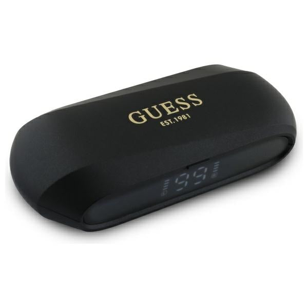 Guess Bluetooth headphones GUTWSC2MCDSK TWS + docking station black Elongated Metalic Printed Logo