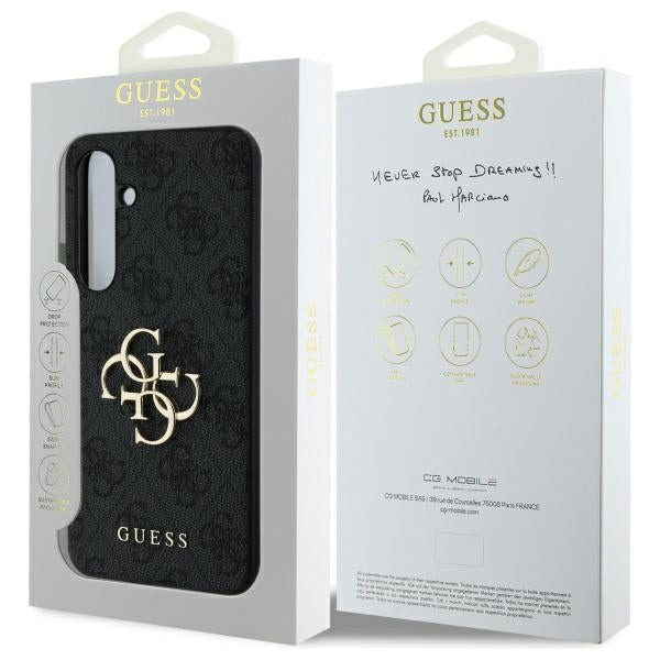 Guess GUHCS24FE4GMGGR S24 FE S721 grey hardcase 4G Big Metal Logo