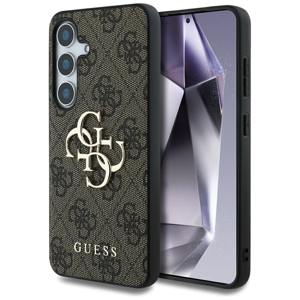 Guess GUHCS25M4GMGBR Galaxy S25 Plus Brown hardcase 4G Big Metal Logo