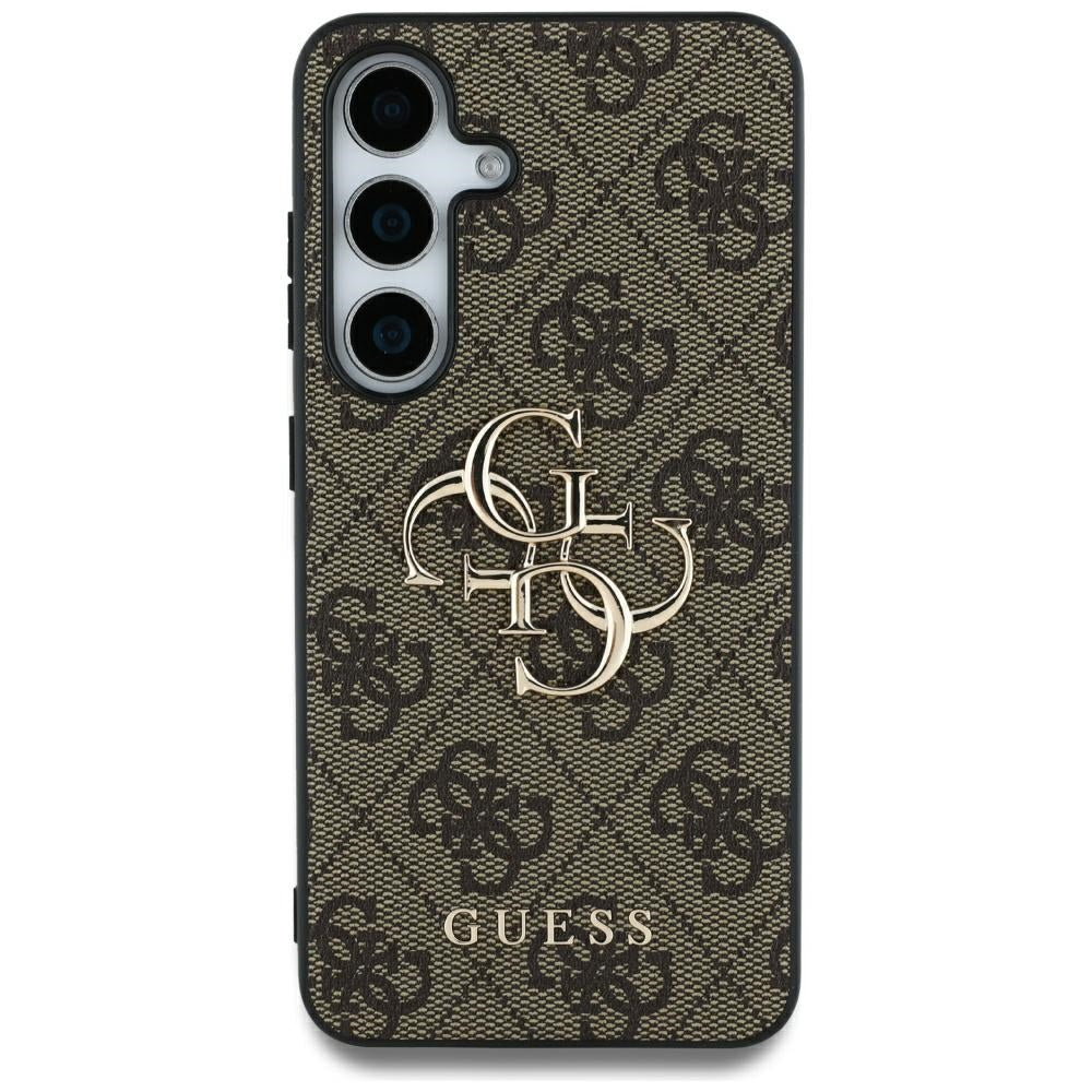 Guess GUHCS25L4GMGBR Galaxy S25 Ultra Brown hardcase 4G Big Metal Logo