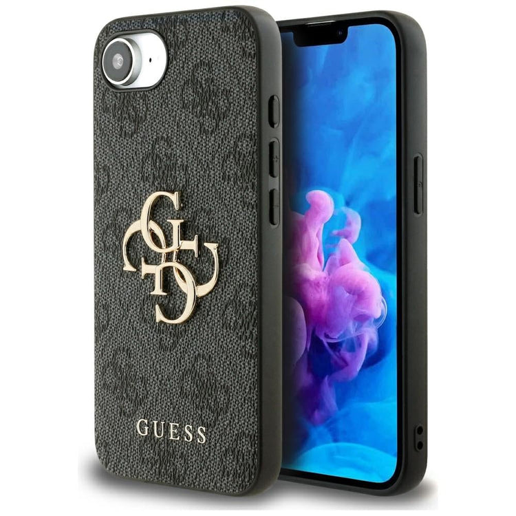 Guess GUHCPSE44GMGGR iPhone 16e black hardcase 4G Big Logo 