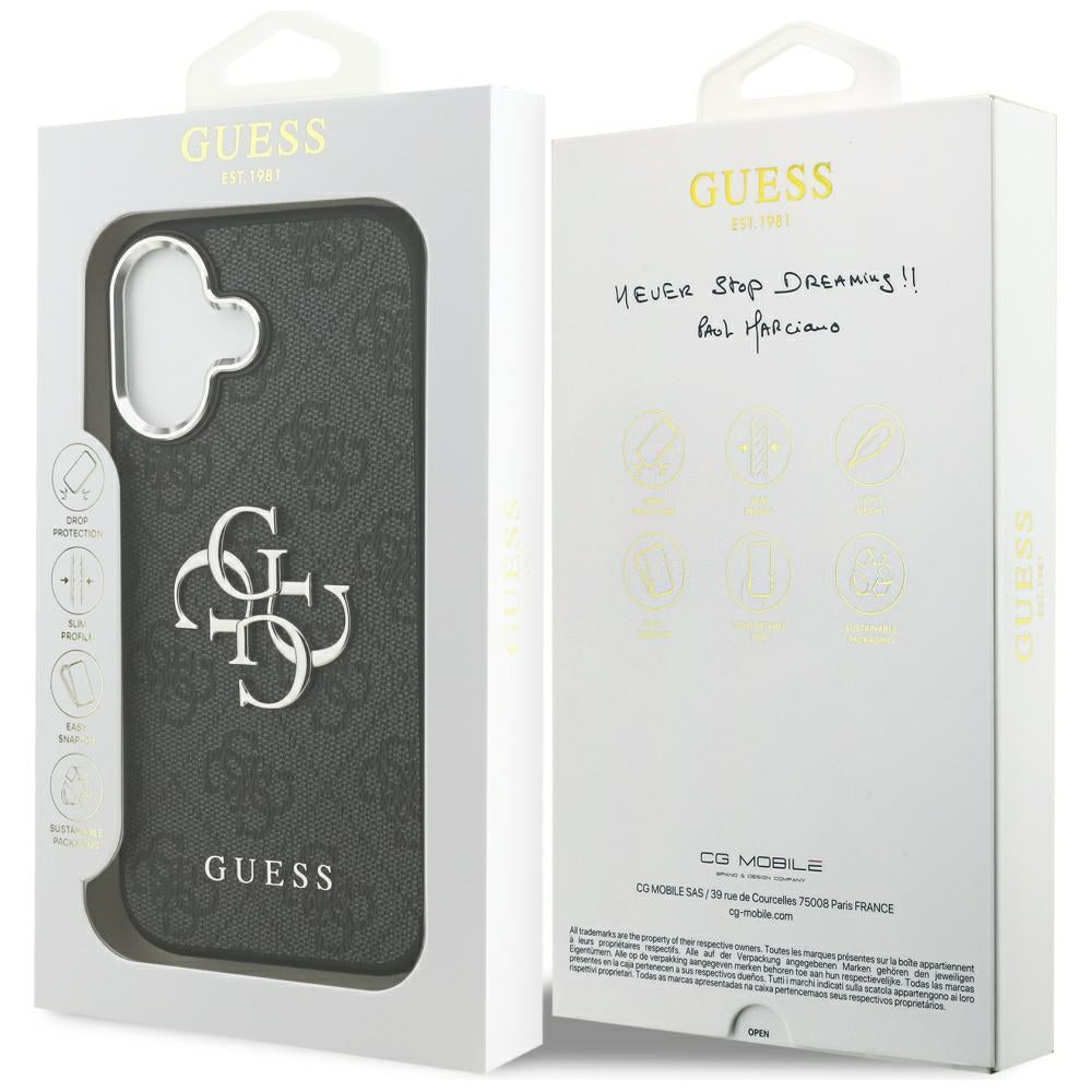 GUESS GUHCP17SP4G4SMCK HardCase 4G PU W/ Big 4G Classic Logo SL Black iPhone 17
