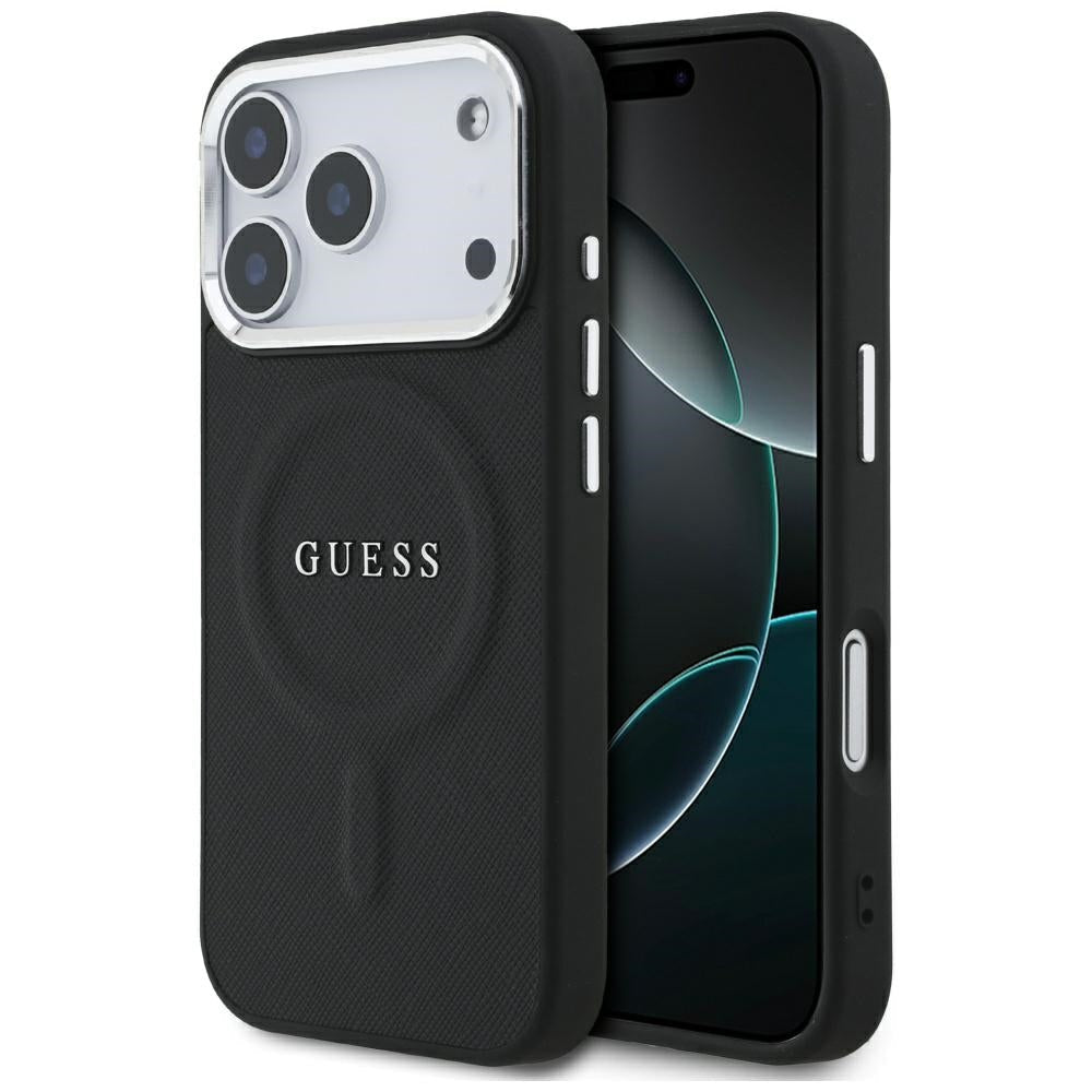 GUESS GUHMP17LPSAREGSK MagSafe Hardcase Classic Logo black for iPhone 17 Pro