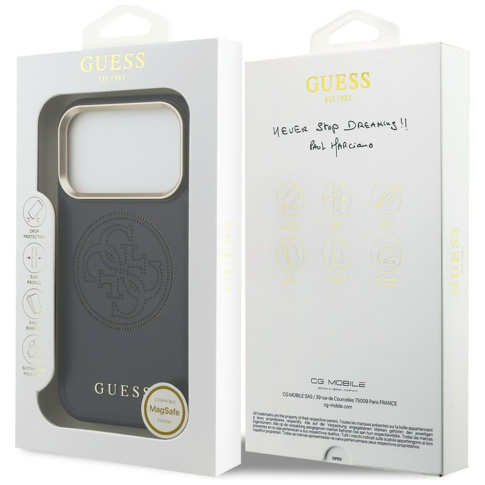 Guess GUHMP17X5PG4SRGB Perforated 4G MagSafe for iPhone 17 Pro Max Blue